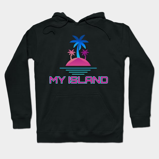 my island Hoodie by FromBerlinGift